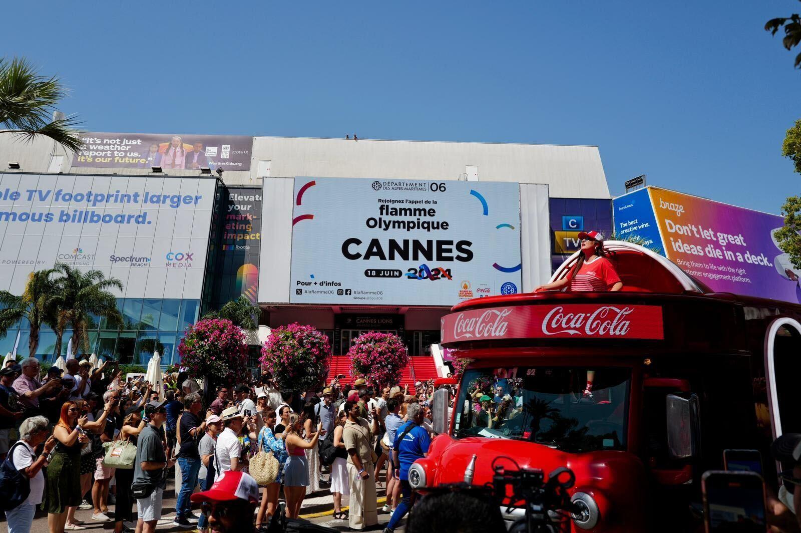 Olympic Torch at Cannes Lions 2024