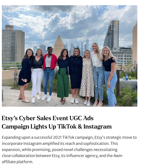 Etsy Cyber Sales