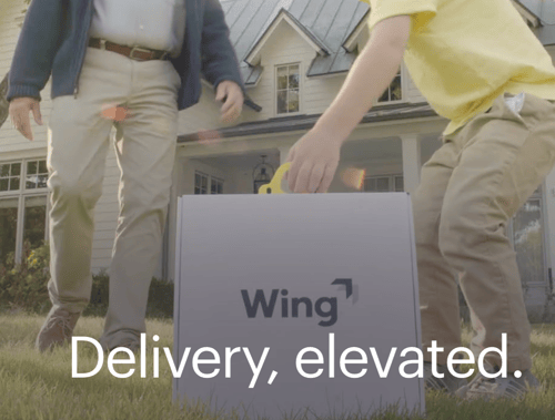 Wing Drone delivery